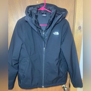 The North Face Black 2 piece Insulated Coat